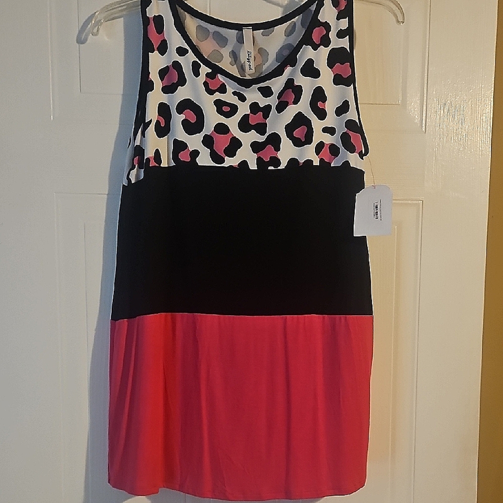 Lilypad Multicolor Leopard Print Top